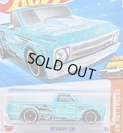 画像1: 67 CHEVY C10 (LT BLUE/TAMPO/パックに亀裂あり)