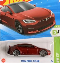 画像1: TESLA MODEL S PLAID (DK RED)