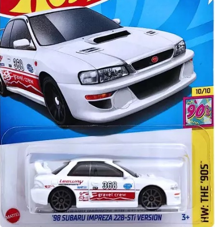 98 SUBARU IMPREZA 228-STi VERSION (WHITE/RACE DECALS) 