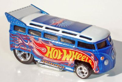 画像1: SOUVENIR CAR/VOLKSWAGEN T1 DRAG BUS (BLUE/HW TAMPO）