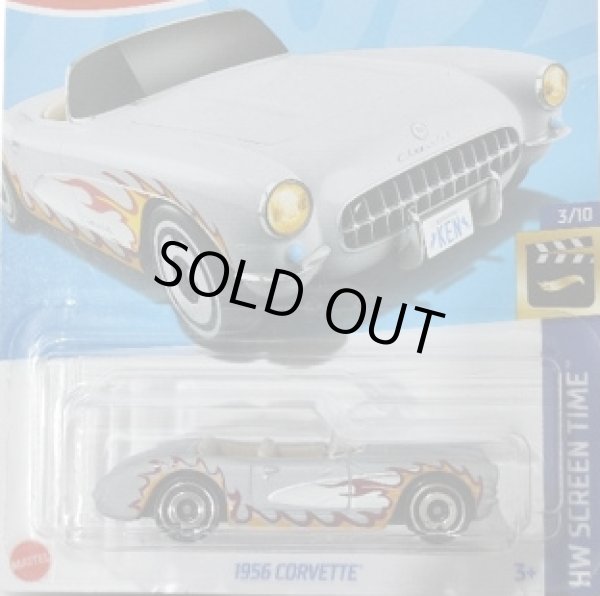 画像1: 1956 CORVETTE (LT GREY/FLAMES/BARBIE)  (1)