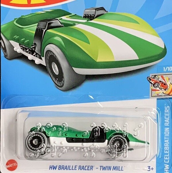 画像1: HW BRAILLE RACER – TWIN MILL (GREEN)  (1)