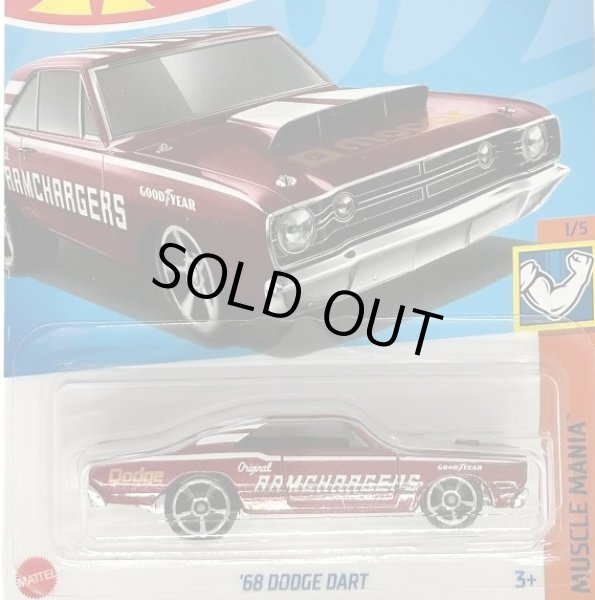 画像1: 68 DODGE DART (RED/RAMCHARGERS) (1)