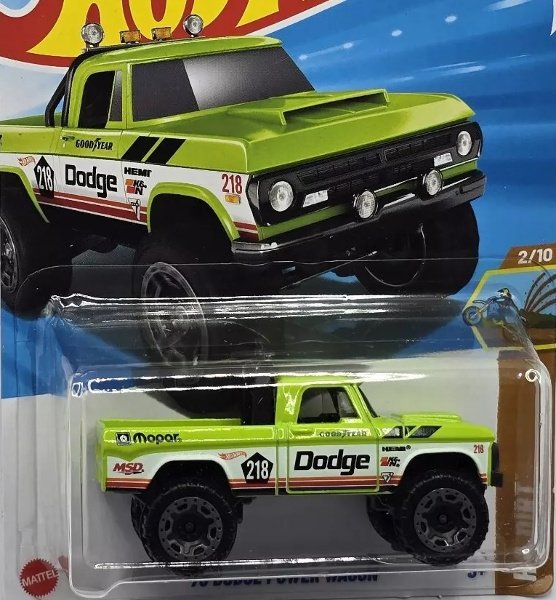 画像1: 70 DODGE POWER WAGON (LT GREEN/RACE DECALS) (1)