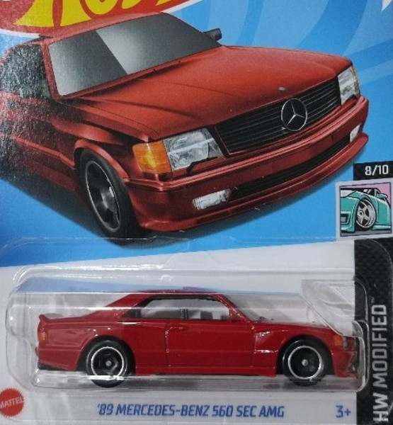 89 MERCEDES-BENZ 560 SEC AMG (RED) - warehouse